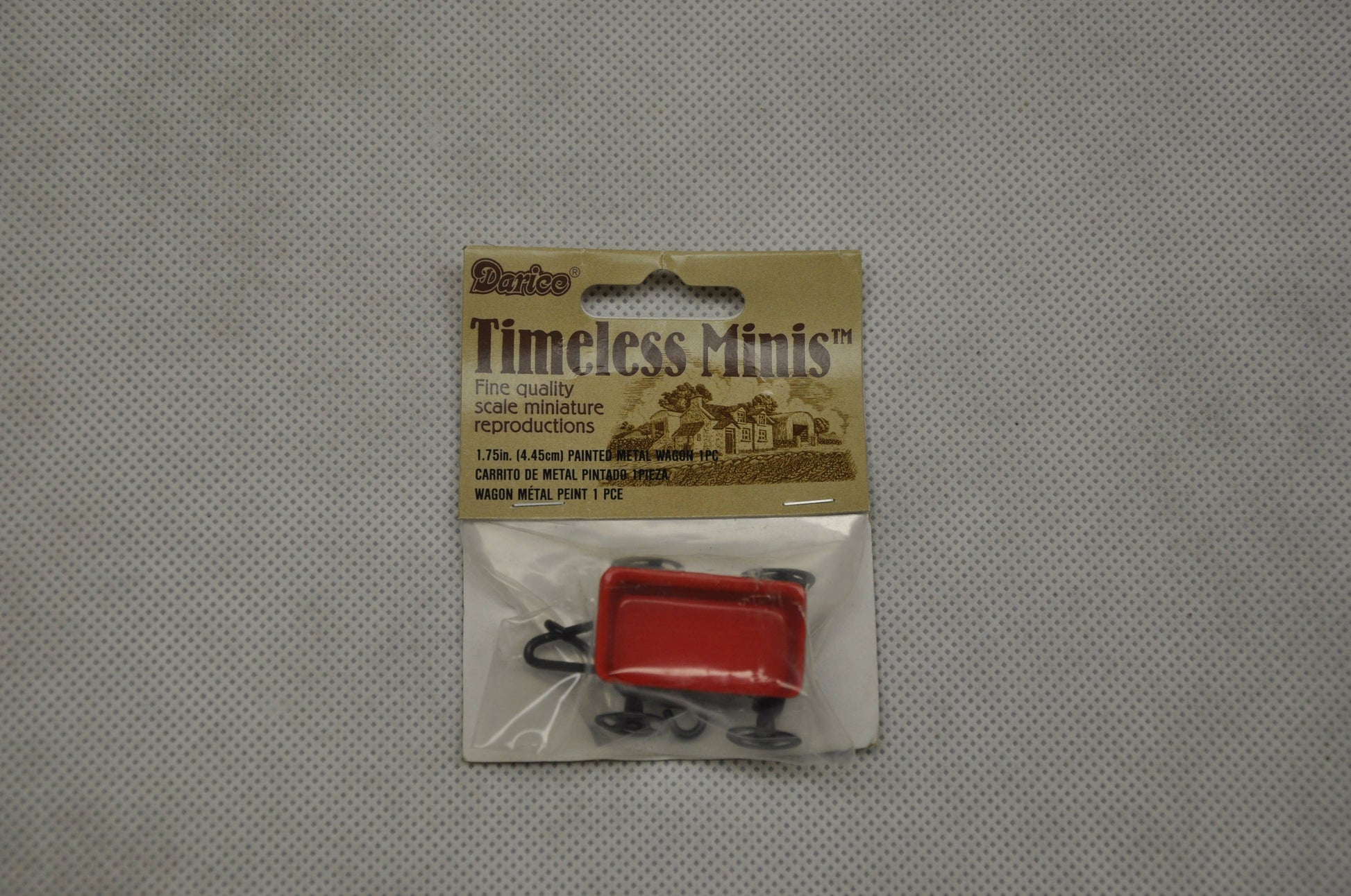 Fairy Garden Miniature Little Wagon, Red-14