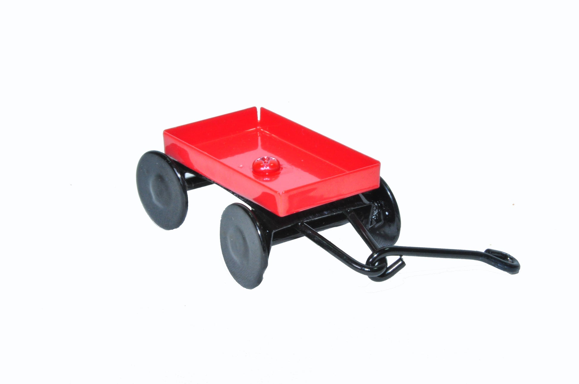 Fairy Garden Miniature Little Wagon, Red-9