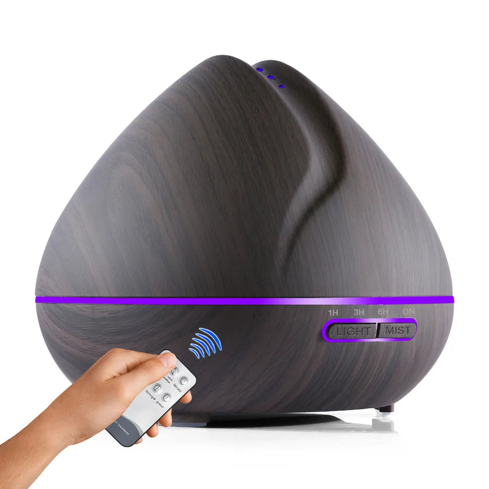 500ml Remote Control Air Aroma Ultrasonic Humidifier With Color LED Lights Electric Aromatherapy Essential Oil Diffuser for home