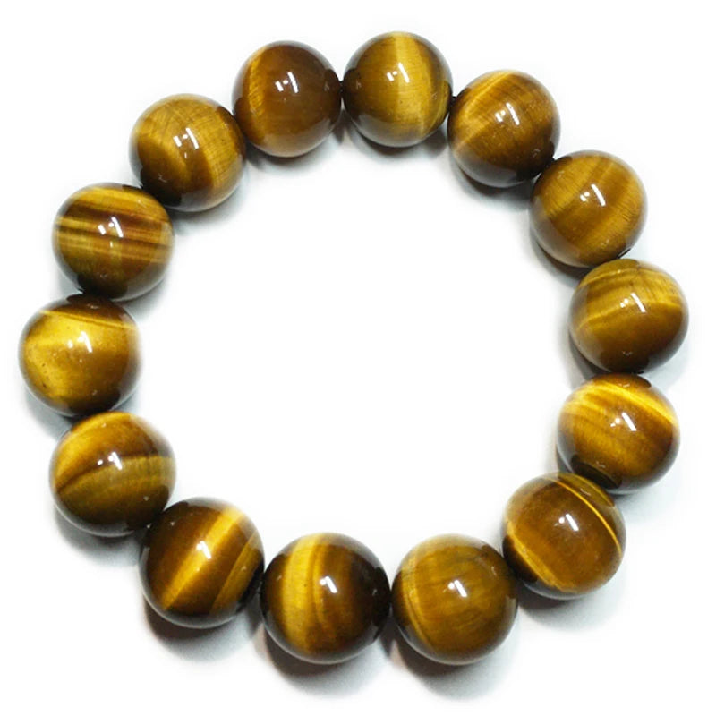 8mm Natural Stone Tiger's Eye Buddha Bracelet Brown Tiger Eyes Beads Bracelet for Men Women Yoga Healing Bracelets Jewelry