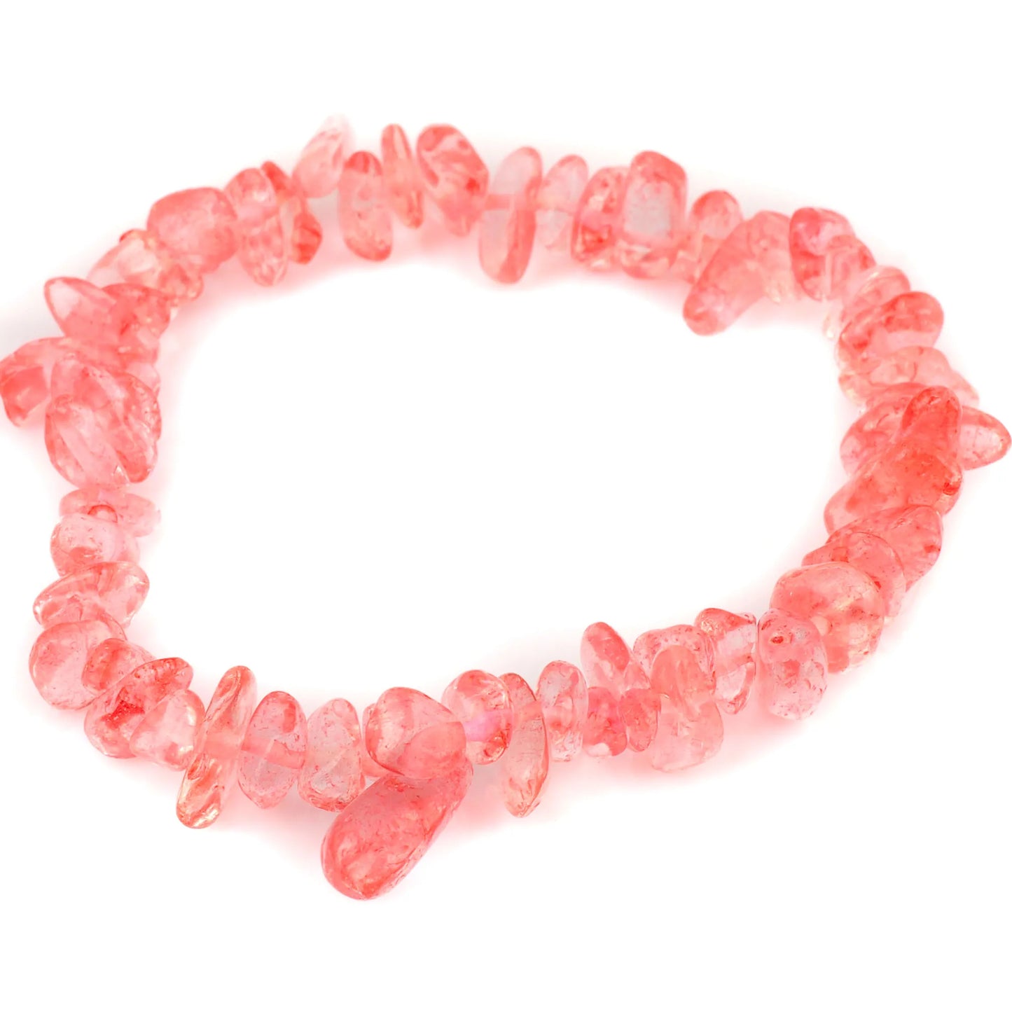 Reiki treatment Crystal Quartz Natural Stone Bracelet Charm Raw chip Healing Chakra Yoga Stretch Bangle for women men boy girl