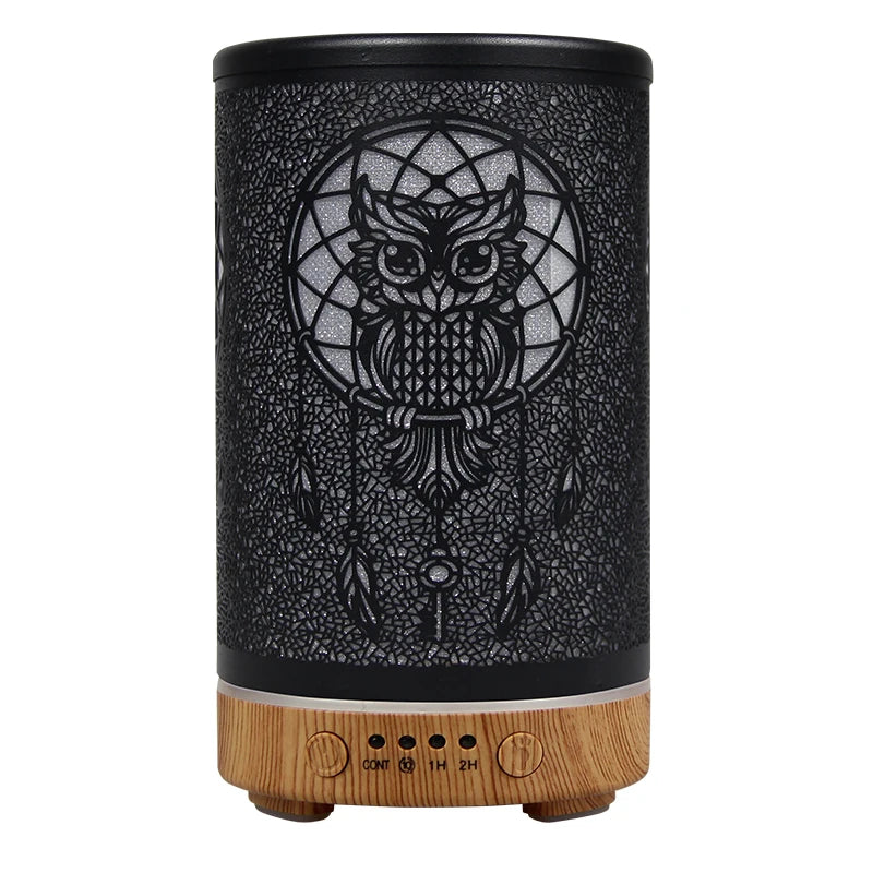 100ml Perfume Aroma Ultrasonic Air Humidifier Timing Function Room Fragrance Diffuser Smart Home Appliance with LED Night Lights