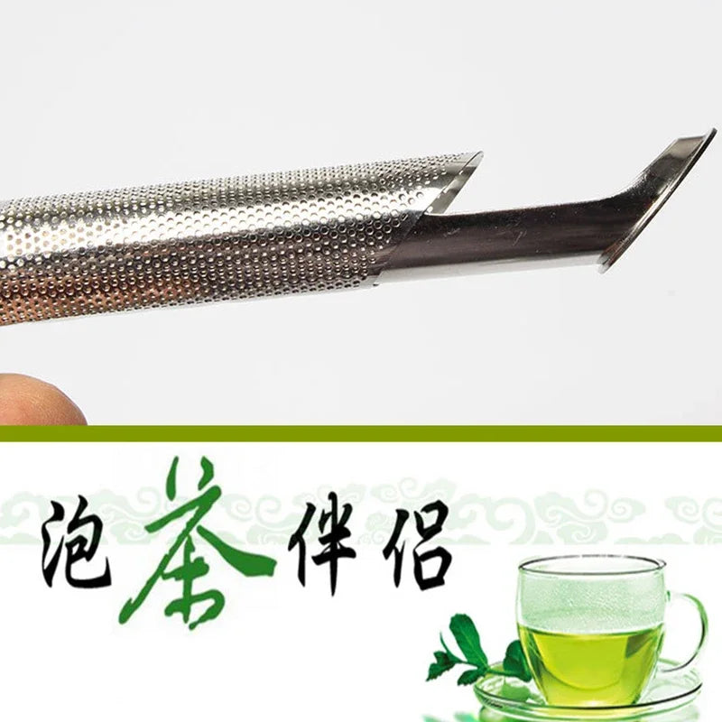 Kitchen Accessories new Tea Strainer Amazing Stainless Steel Infuser Pipe Design Touch Feel Holder Tool Tea Spoon Infuser Filter
