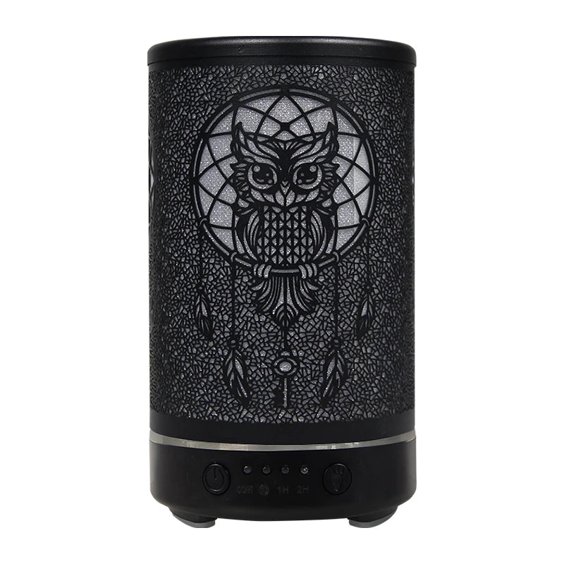 100ml Perfume Aroma Ultrasonic Air Humidifier Timing Function Room Fragrance Diffuser Smart Home Appliance with LED Night Lights