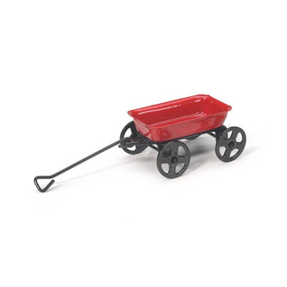 Fairy Garden Miniature Little Wagon, Red
