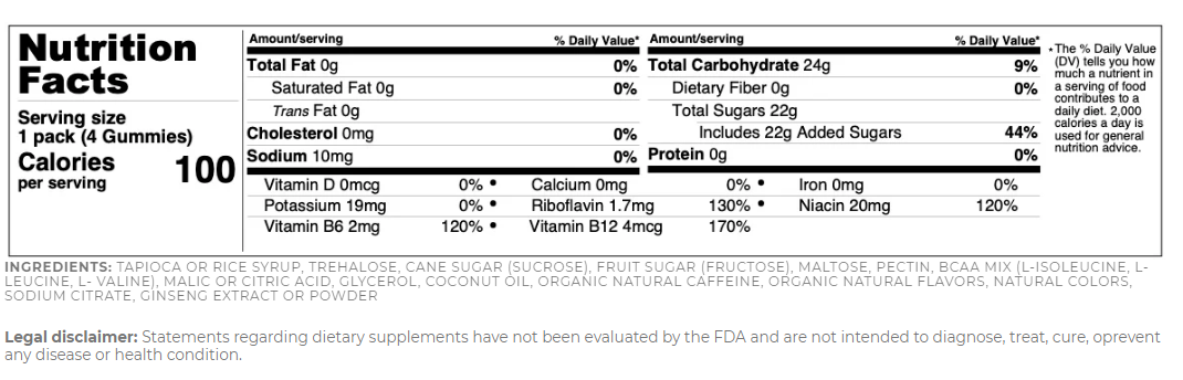 Power Up Pre Workout Gummies & Energy Supplements