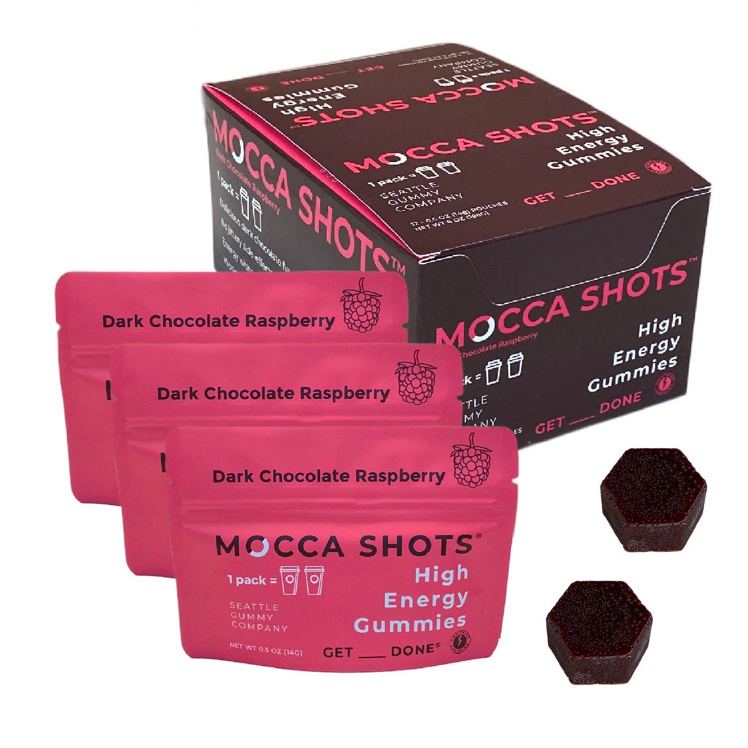 Mocca Shots Chocolate Raspberry Caffeine Gummy-4