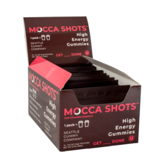 Mocca Shots Chocolate Raspberry Caffeine Gummy