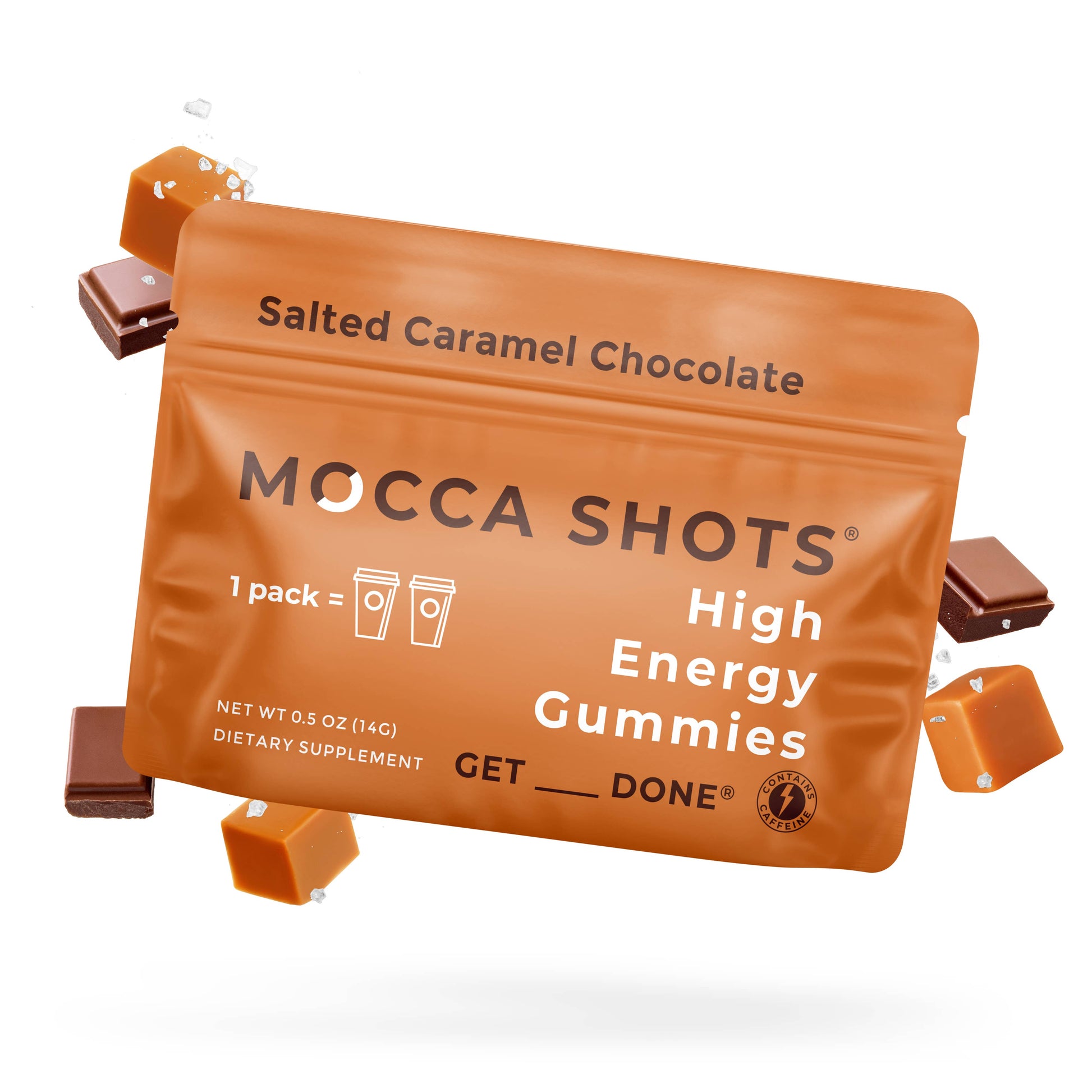 Mocca Shots Salted Caramel Chocolate Caffeine Gummy-1