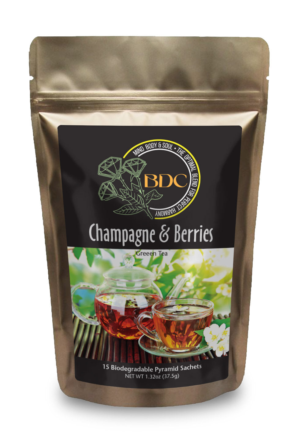 Champagne & Berries Organic Green Tea-1