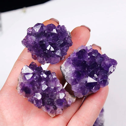 Natural Raw Amethyst Quartz Purple Crystal Cluster