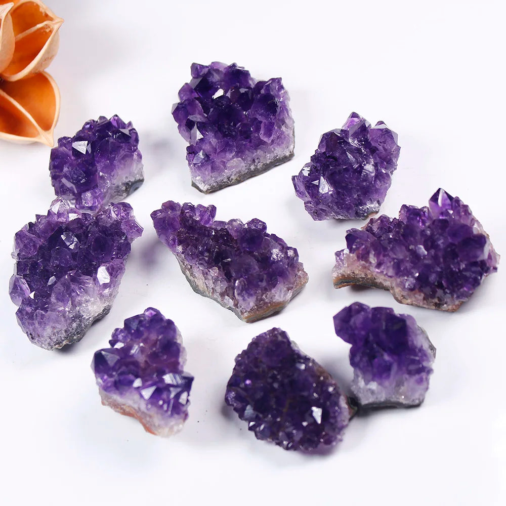 Natural Raw Amethyst Quartz Purple Crystal Cluster-2