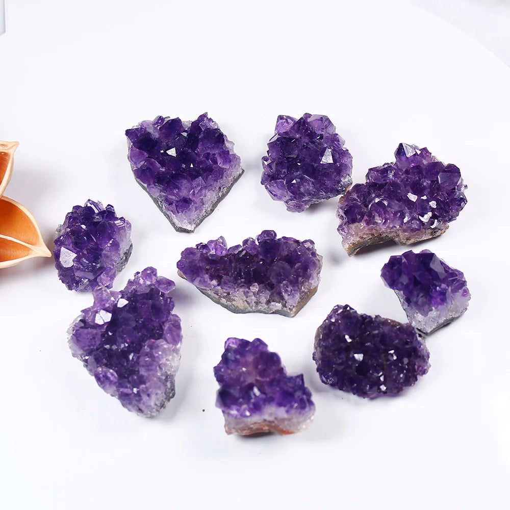 Natural Raw Amethyst Quartz Purple Crystal Cluster-1