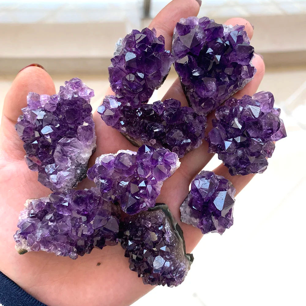 Natural Raw Amethyst Quartz Purple Crystal Cluster-5