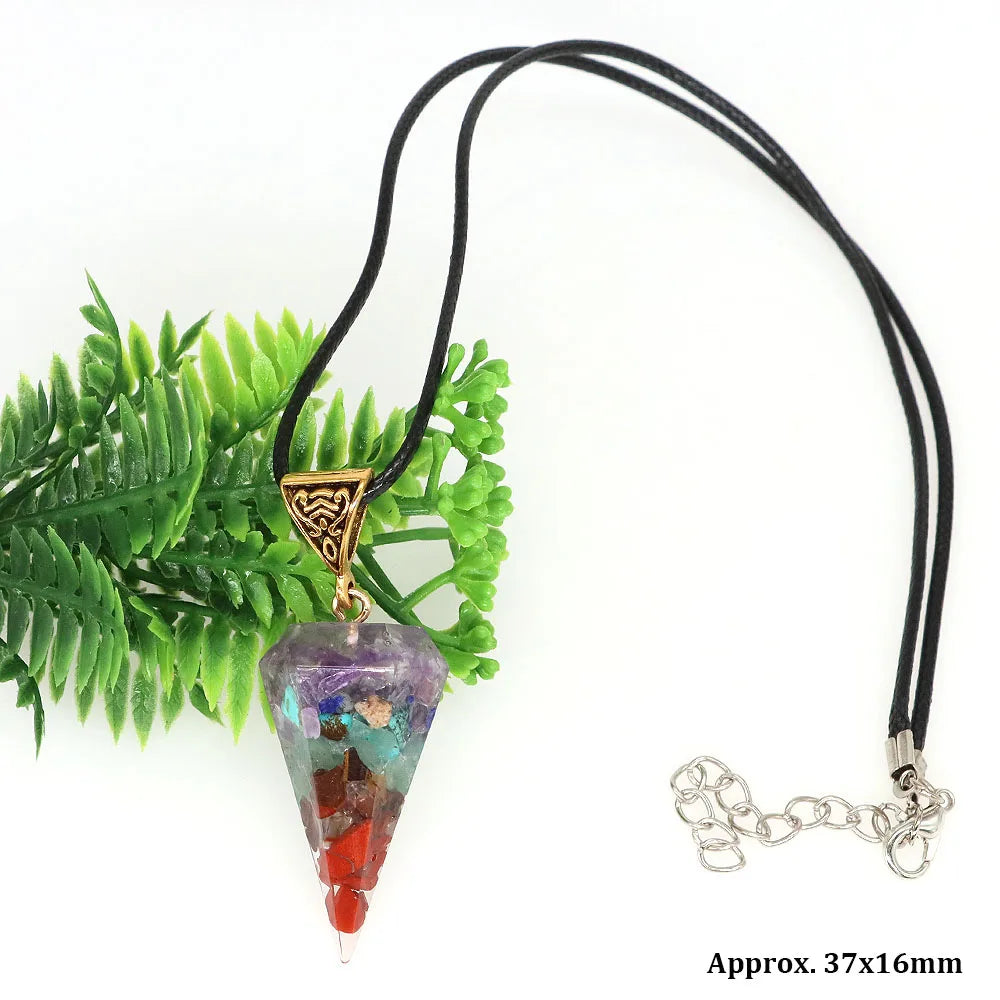 Orgone Crystal Spiritual Energy Necklace-8