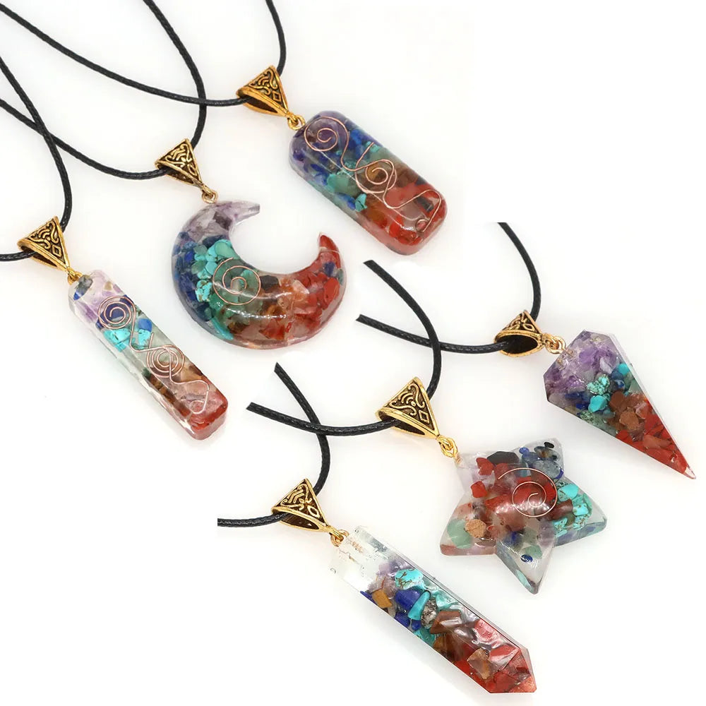 Orgone Crystal Spiritual Energy Necklace-3