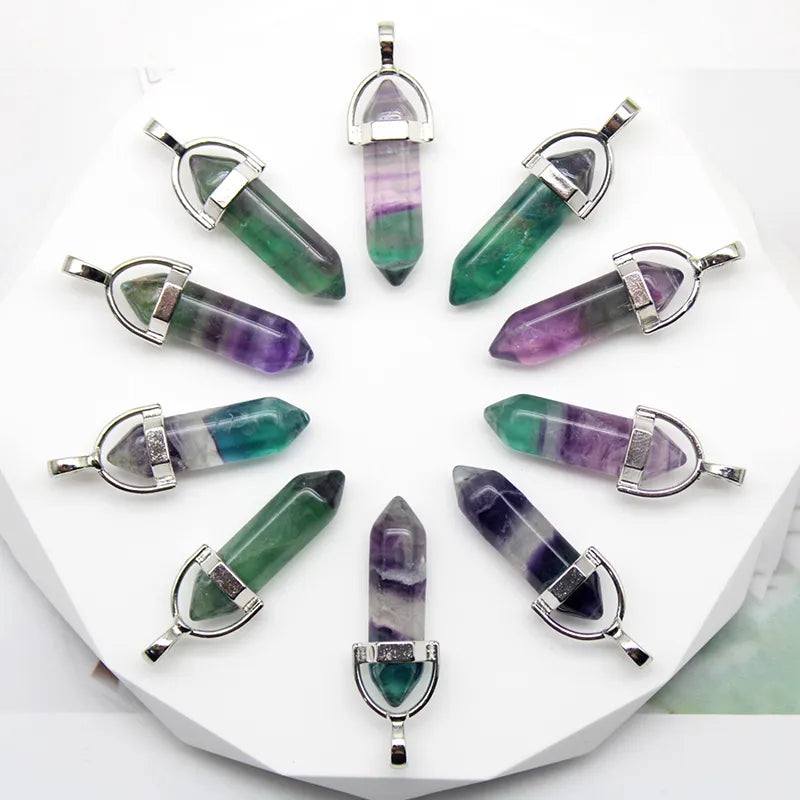 Natural Stone Crystal Pendants-2