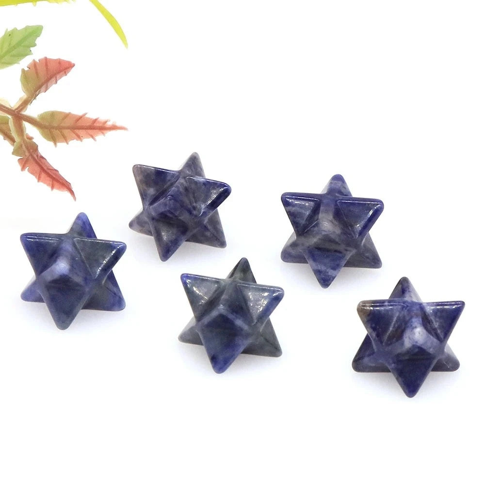 Merkaba Star Natural Chakra Quartz Stone Crystal Wiccan Reiki Healing Energy Gem-1