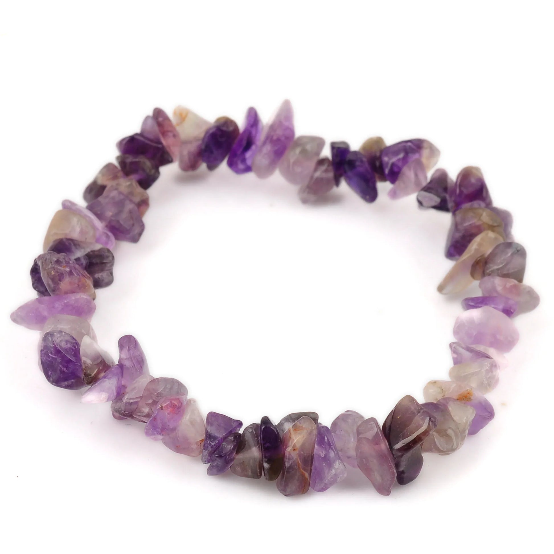 Raw Crystal Chakra Stretch Bracelet-1