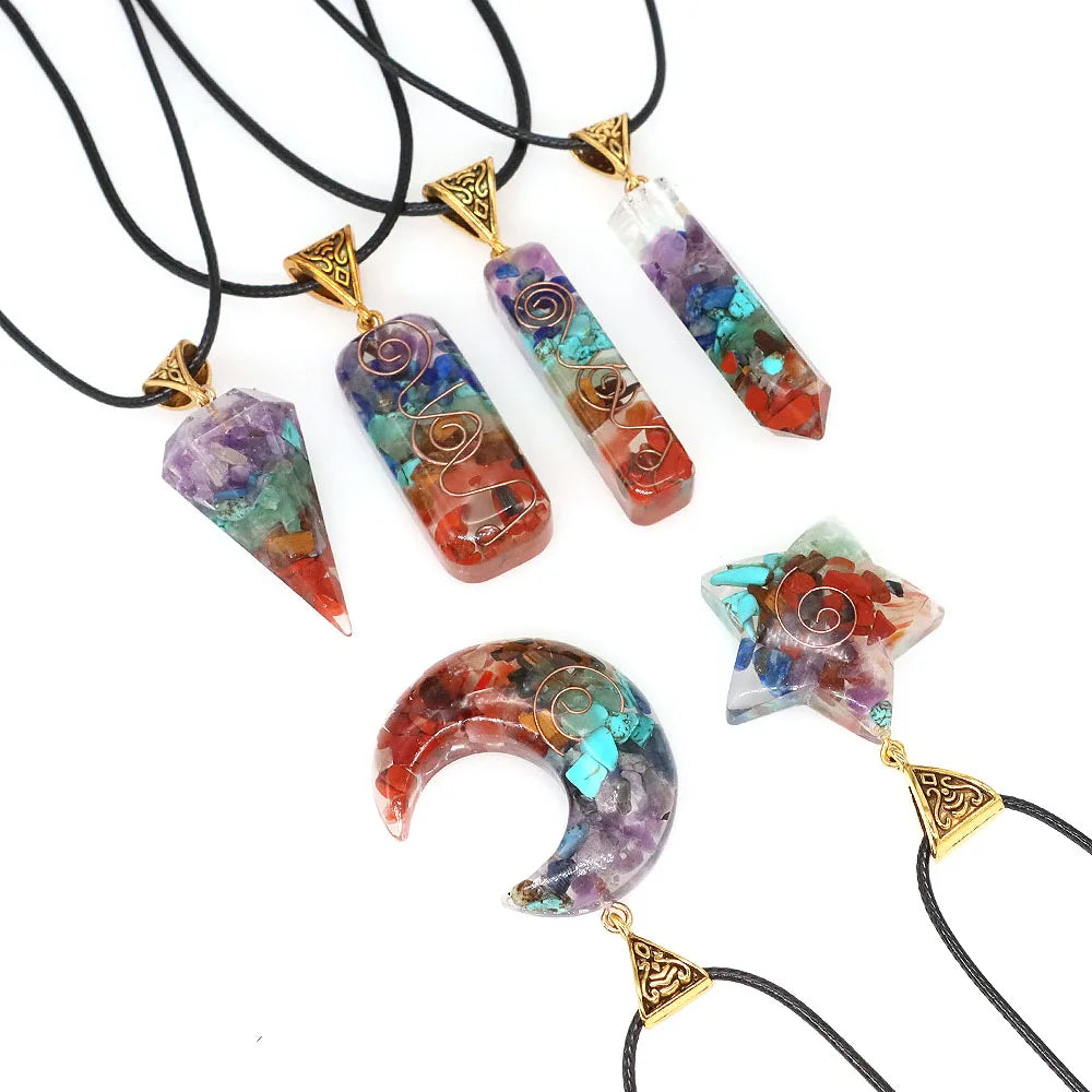 Orgone Crystal Spiritual Energy Necklace-1