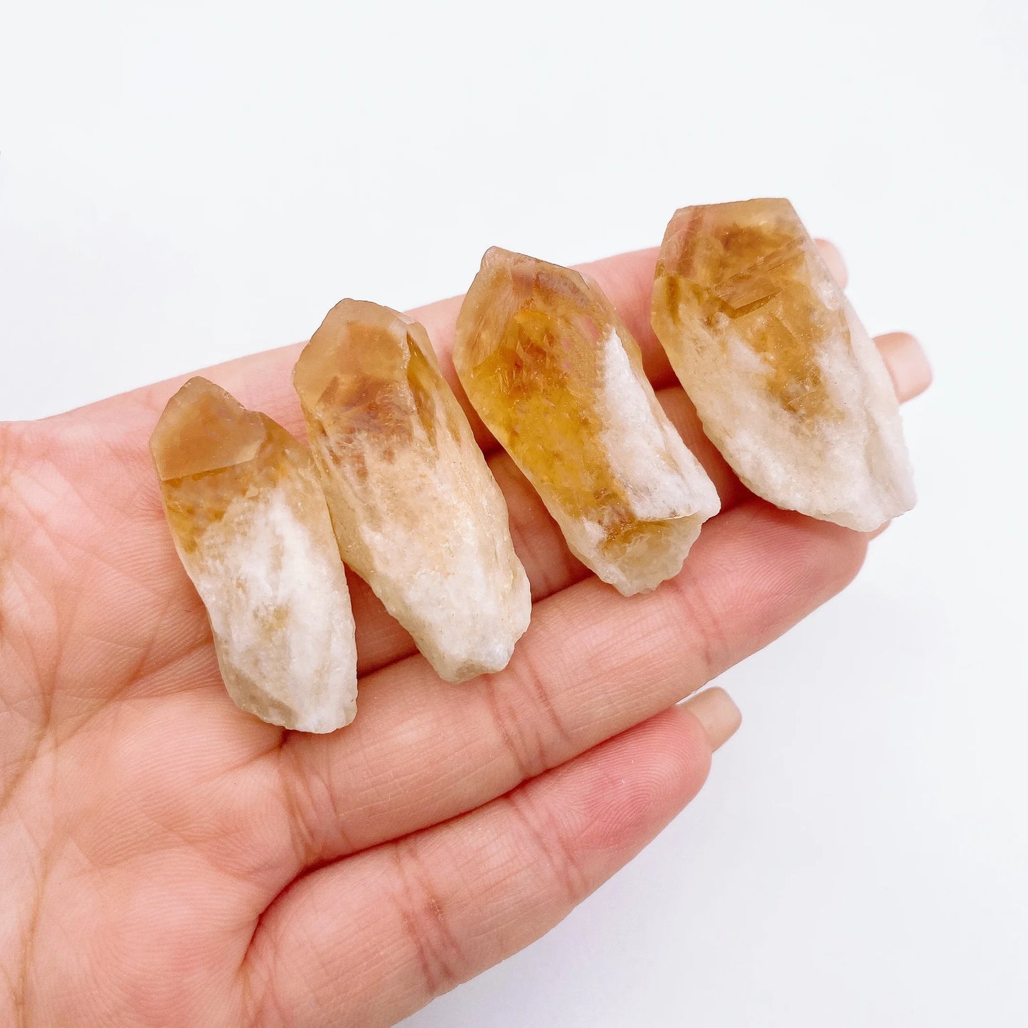 Natural Rough Citrine Point Crystal Quartz Cluster Raw Stone Mineral