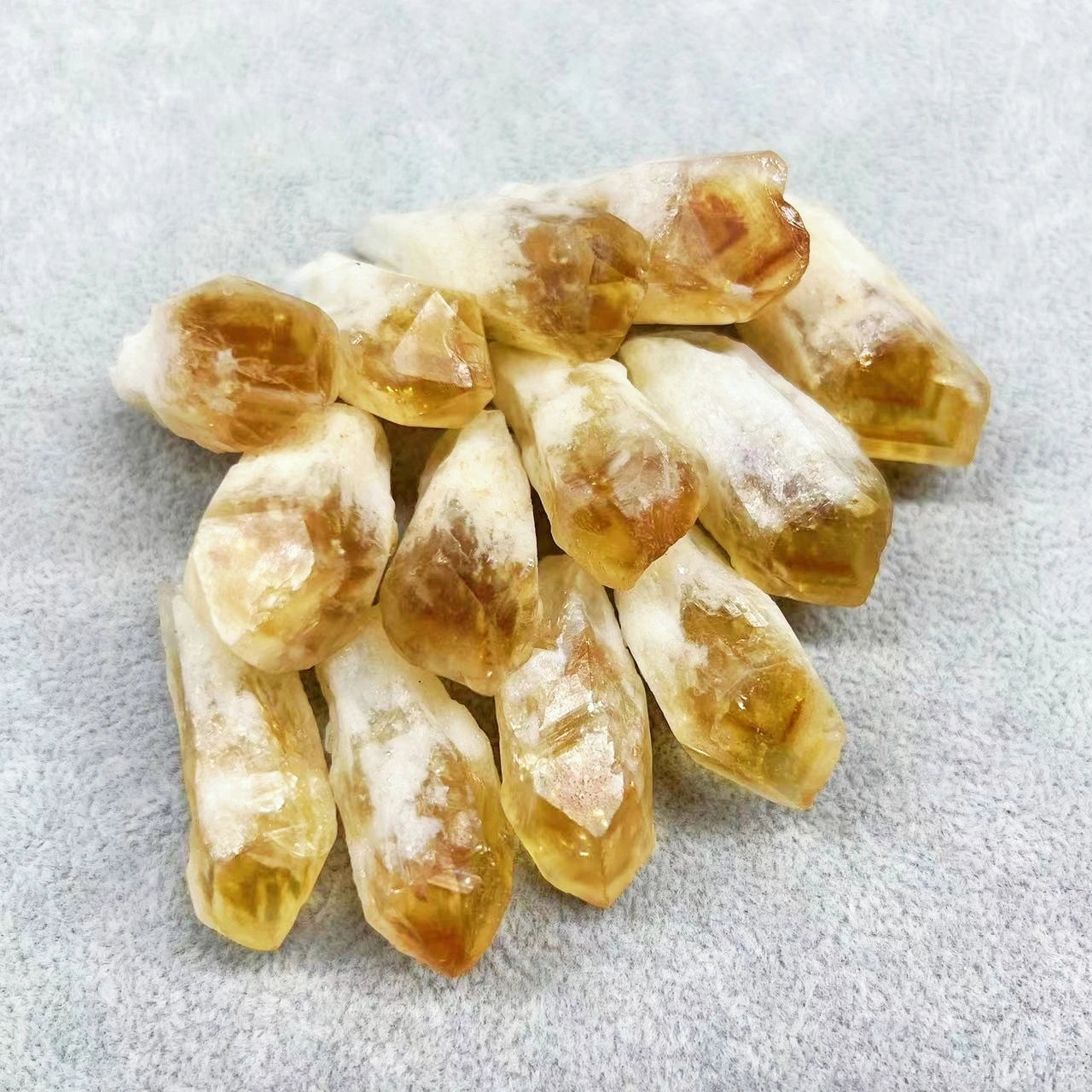 Natural Rough Citrine Point Crystal Quartz Cluster Raw Stone Mineral-1