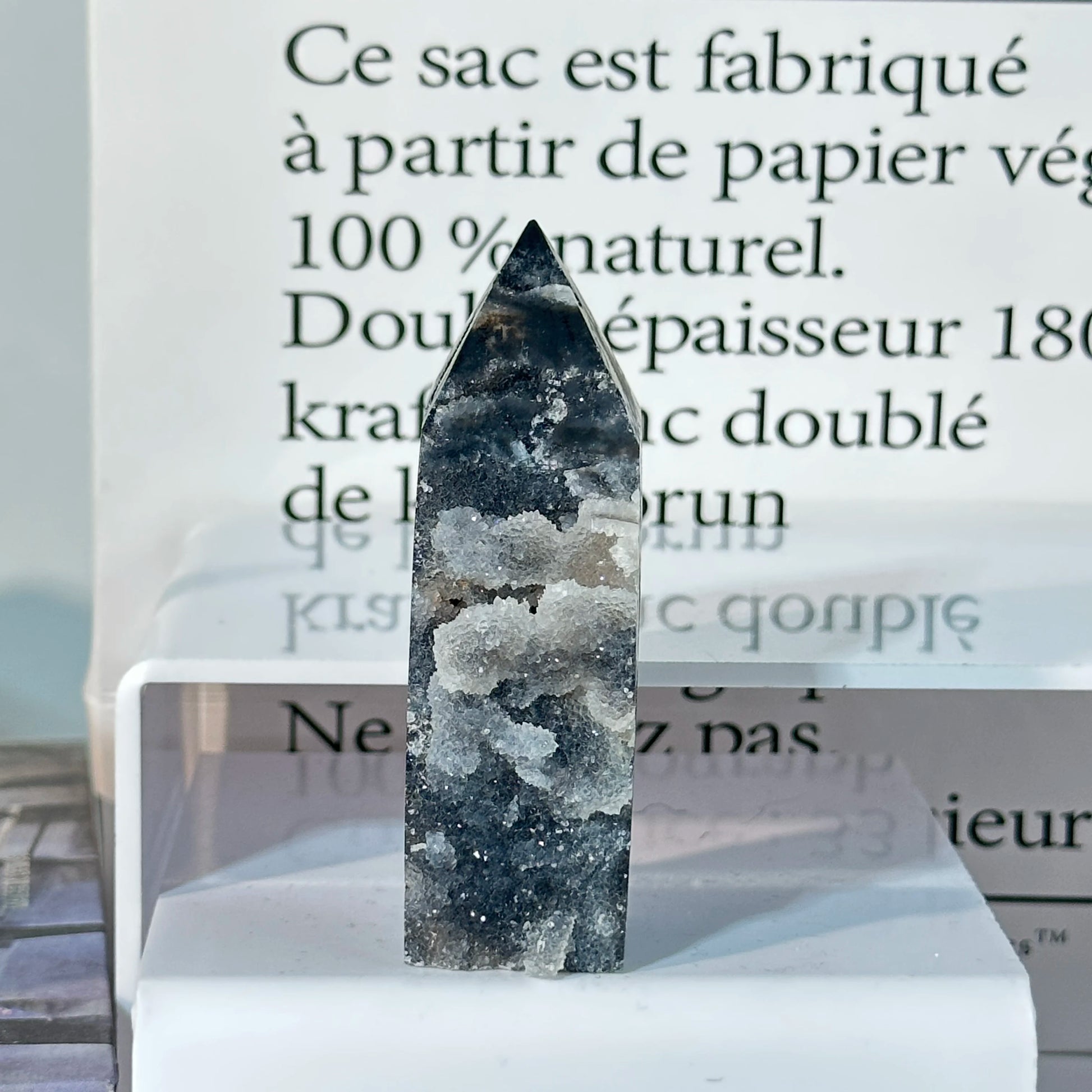 Natural Druzy Sphalerite Tower-5