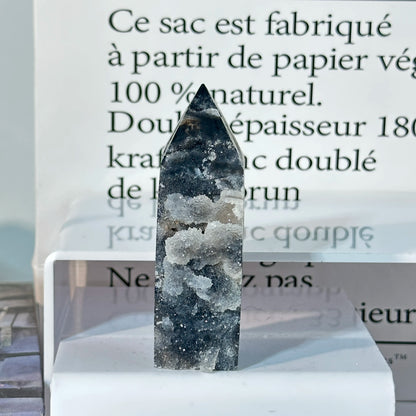 Natural Druzy Sphalerite Tower