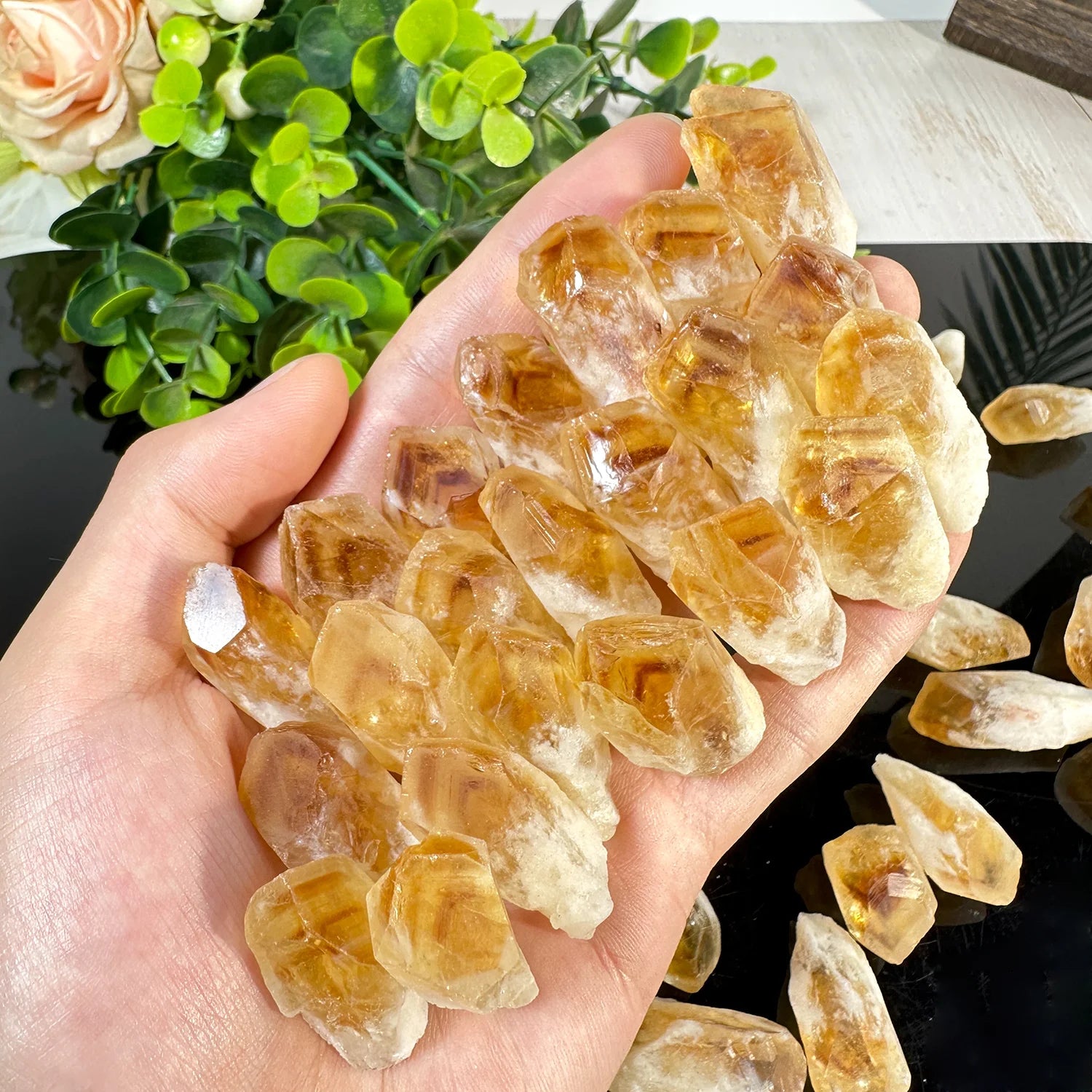 Natural Brazilian Citrine Crystals-4