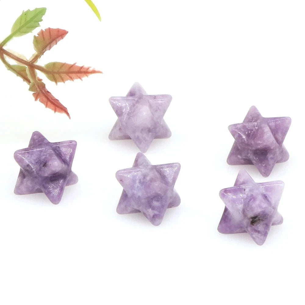 Merkaba Star Natural Chakra Quartz Stone Crystal Wiccan Reiki Healing Energy Gem-30