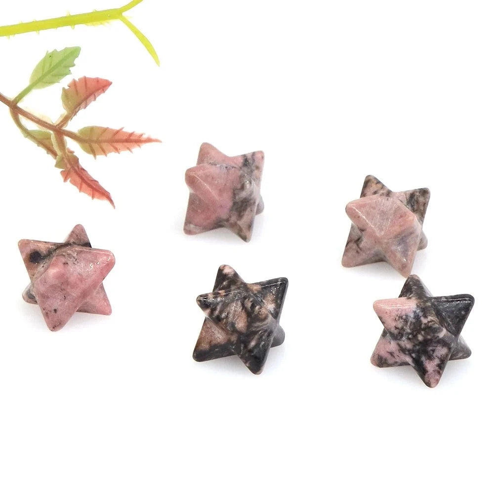 Merkaba Star Natural Chakra Quartz Stone Crystal Wiccan Reiki Healing Energy Gem-18