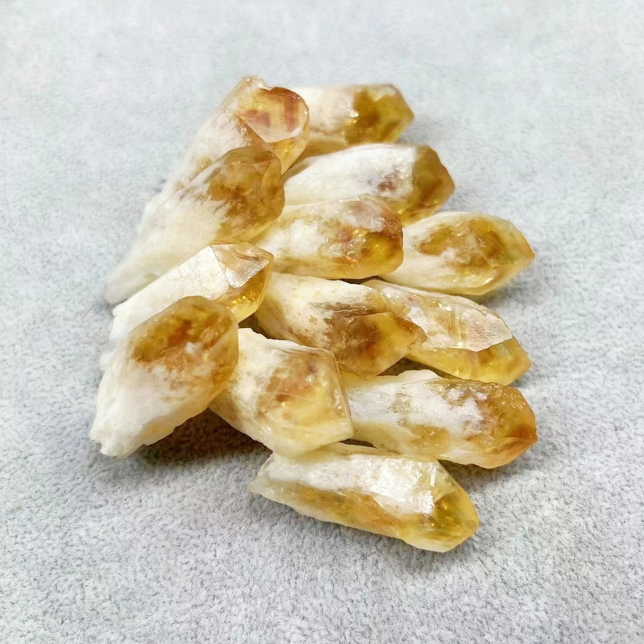 Natural Rough Citrine Point Crystal Quartz Cluster Raw Stone Mineral-7