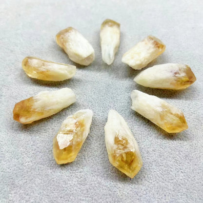 Natural Rough Citrine Point Crystal Quartz Cluster Raw Stone Mineral