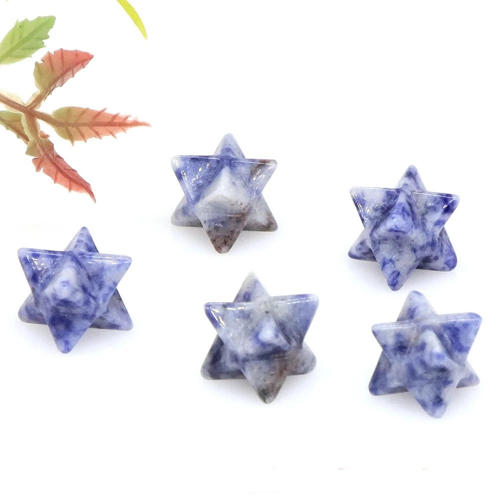 Merkaba Star Natural Chakra Quartz Stone Crystal Wiccan Reiki Healing Energy Gem-28