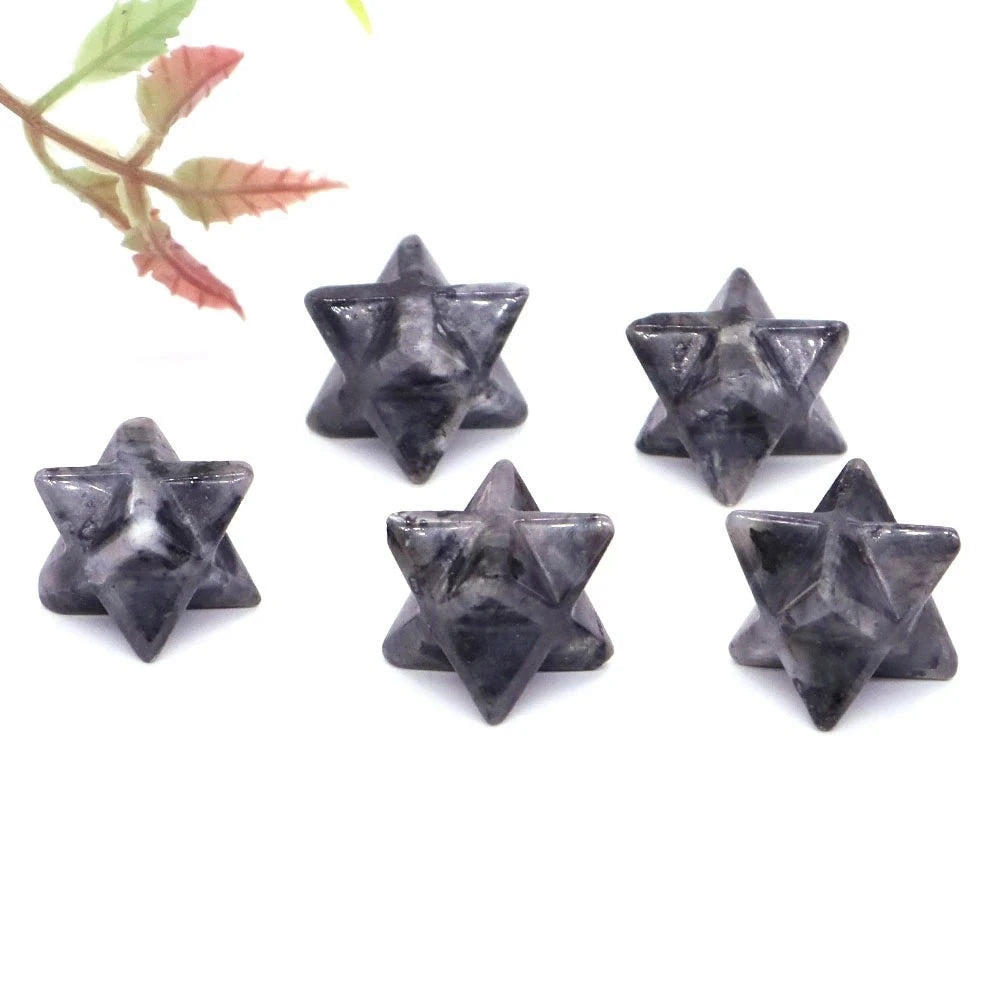 Merkaba Star Natural Chakra Quartz Stone Crystal Wiccan Reiki Healing Energy Gem-36