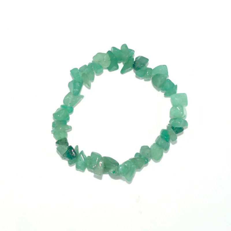 Raw Crystal Chakra Stretch Bracelet