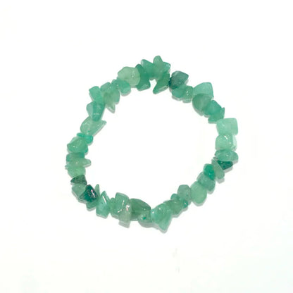 Raw Crystal Chakra Stretch Bracelet