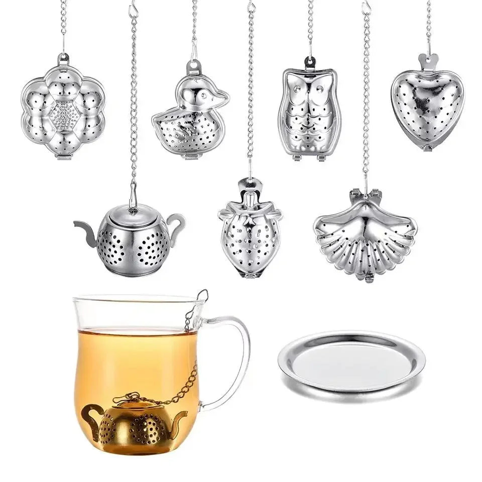 Creative Tea Infuser with Tray-3