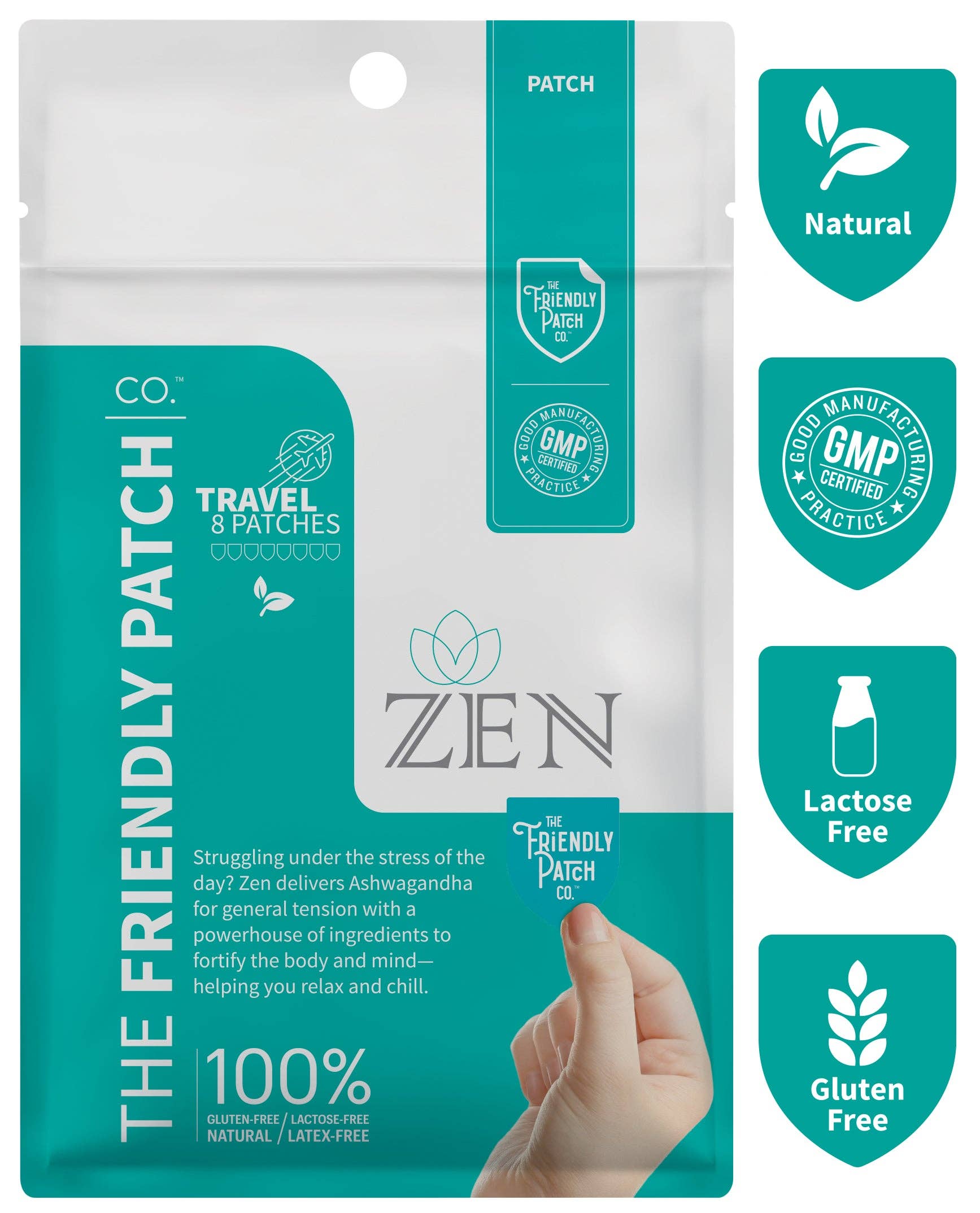 Zen calm Patch - travel pack - 8 patches per pack-1