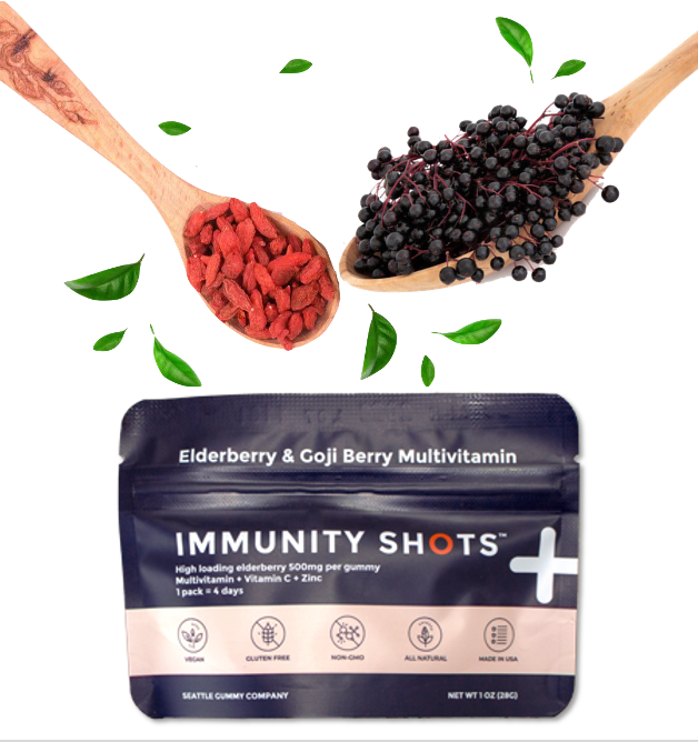 Immunity Shots Elderberry Goji Berry Multivitamin