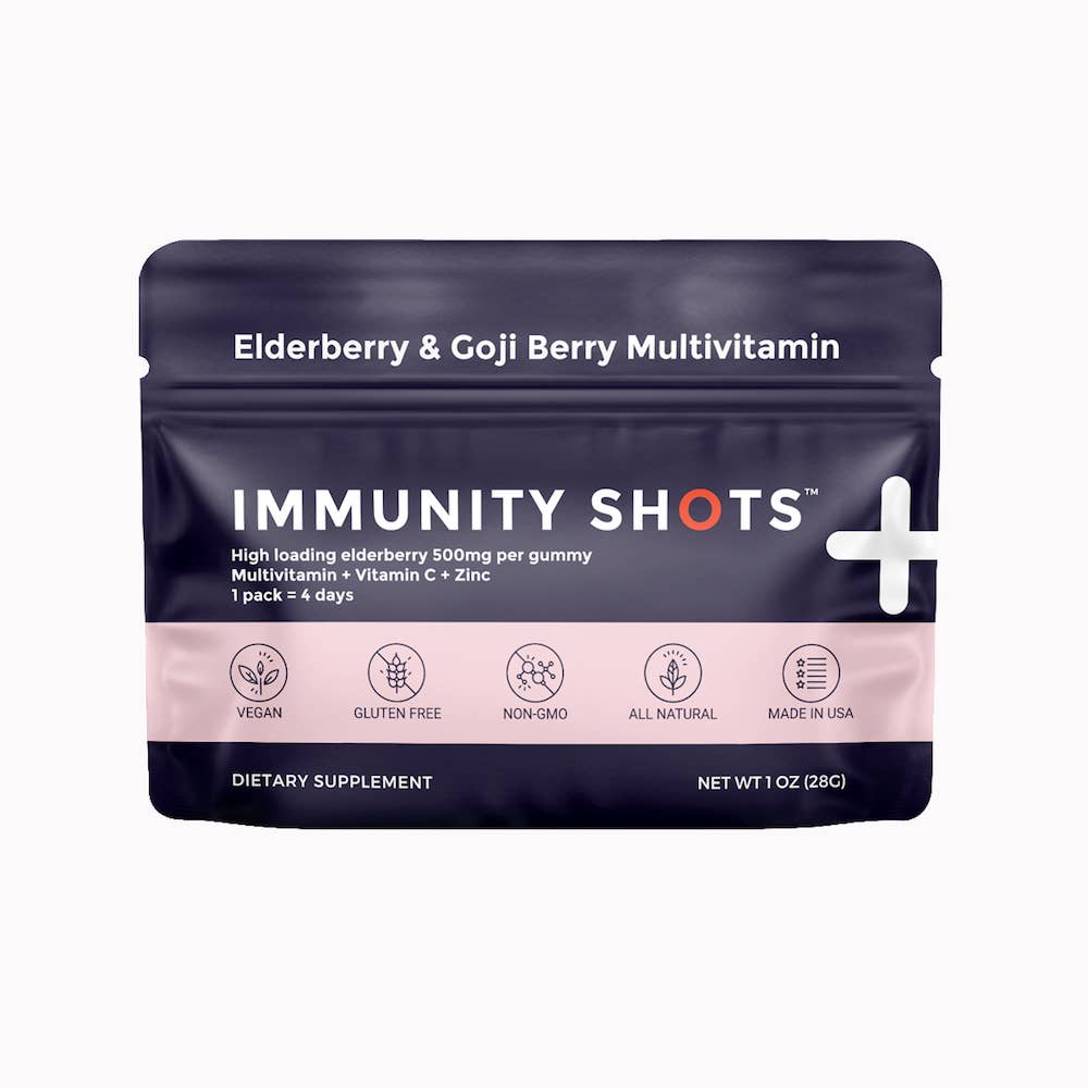 Immunity Shots Elderberry Goji Berry Multivitamin